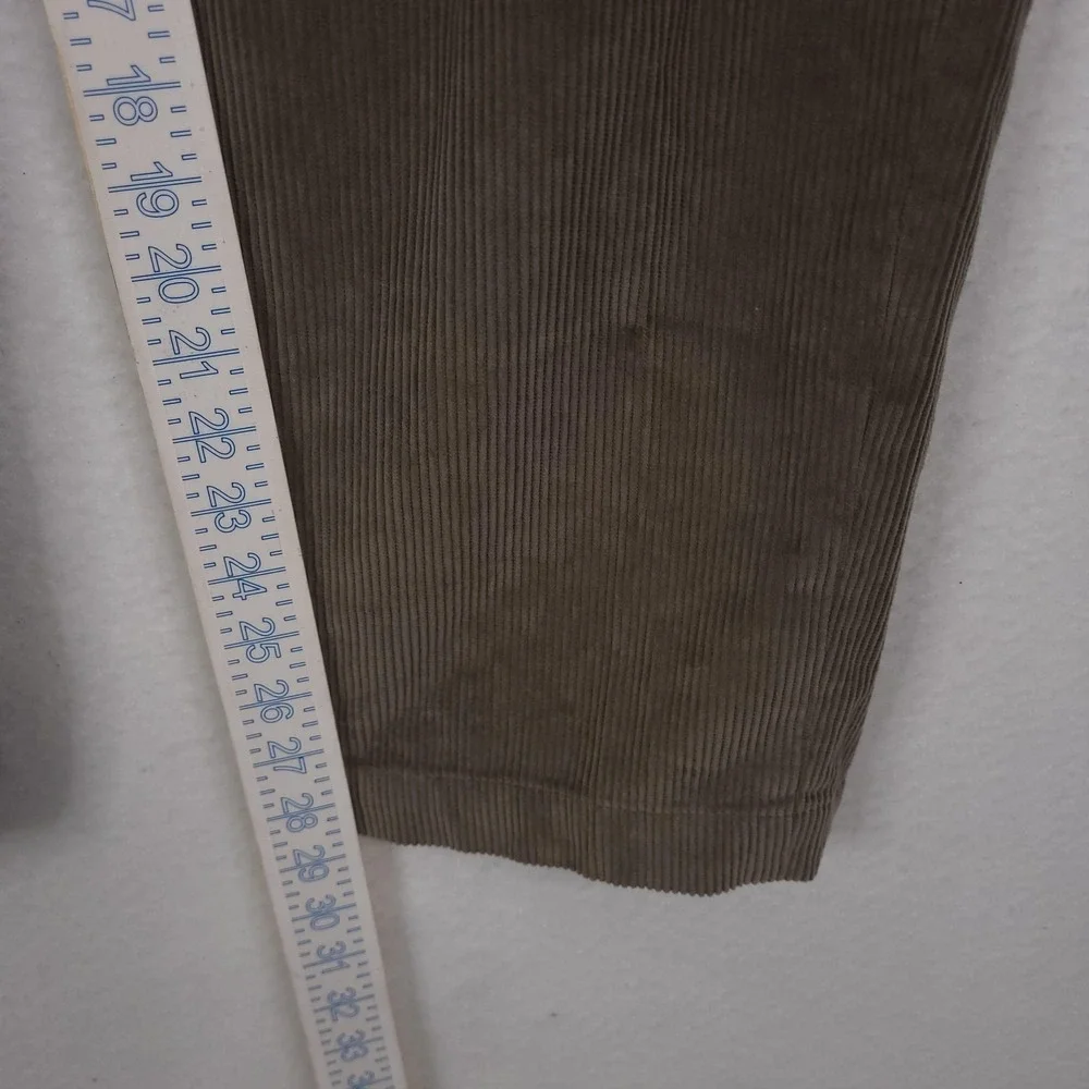 Brooks Brothers Hudson Pants Mens 34x30 Brown Corduroy Chino Straight Leg Casual